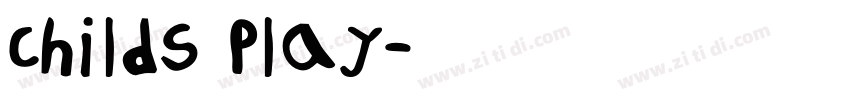 Childs Play字体转换 Childs Play字体转换